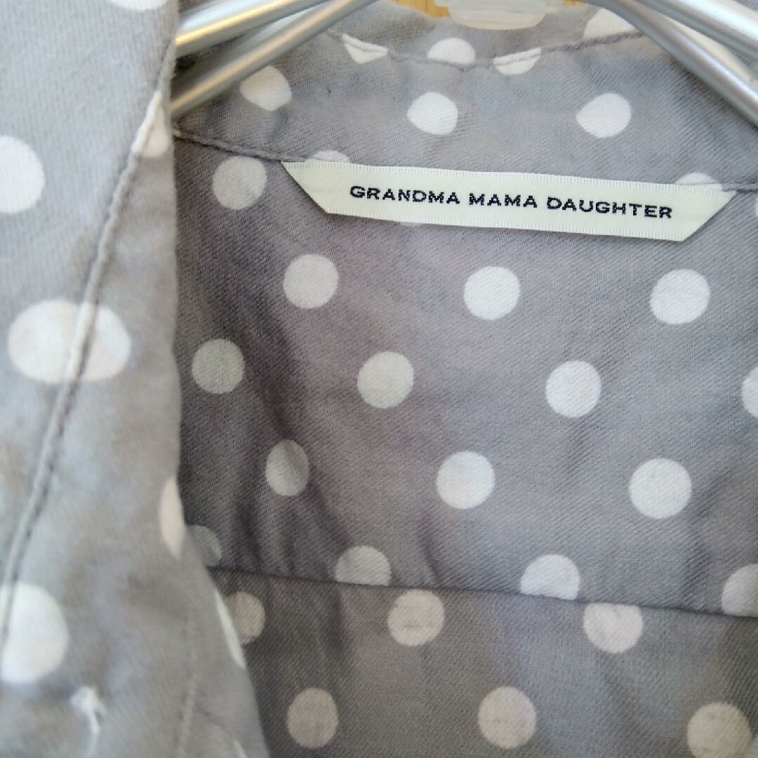 GRANDMA MAMA DAUGHTER(グランマママドーター)のグランマママドーター　起毛ドットシャツ レディースのトップス(シャツ/ブラウス(長袖/七分))の商品写真