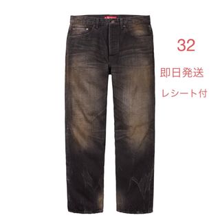 supreme Distressed Loose Fit Selvedge 34