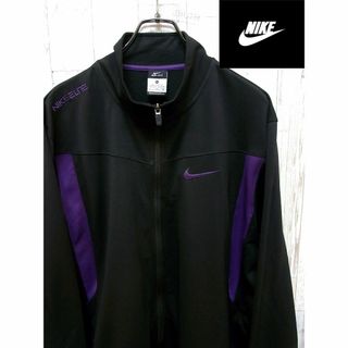 ナイキ(NIKE)のナイキ NIKE XL ブラック×パープル スポーツジャンパー(ブルゾン)