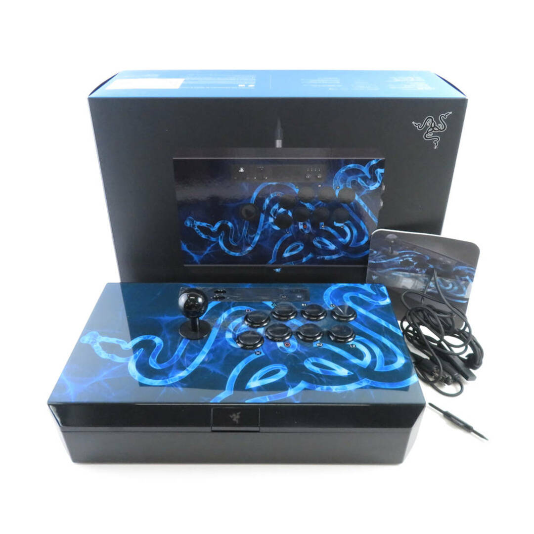 美品 RAZER レイザー PANTHERA 新ファームウェア適用Ver (RZ-06-01690100) アーケードコントローラー ゲーム eスポーツ PS3 PS4 アケコン 格ゲー HY682Cスマホ/家電/カメラ