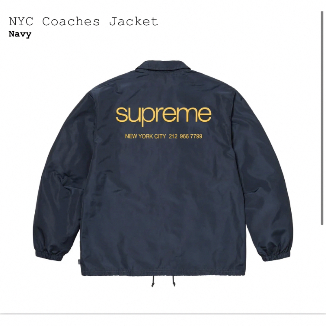 Supreme NYC Coaches Jacket NAVY L