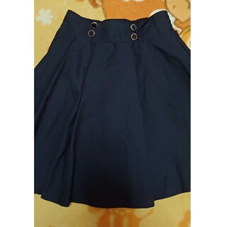 コルザ(COLZA)の紺　スカート(ひざ丈スカート)