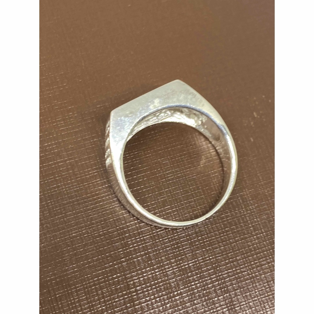 印台　オニキス シルバー925 四角　ギフト指輪スクエア　シグネット　ポ2がSD メンズのアクセサリー(リング(指輪))の商品写真