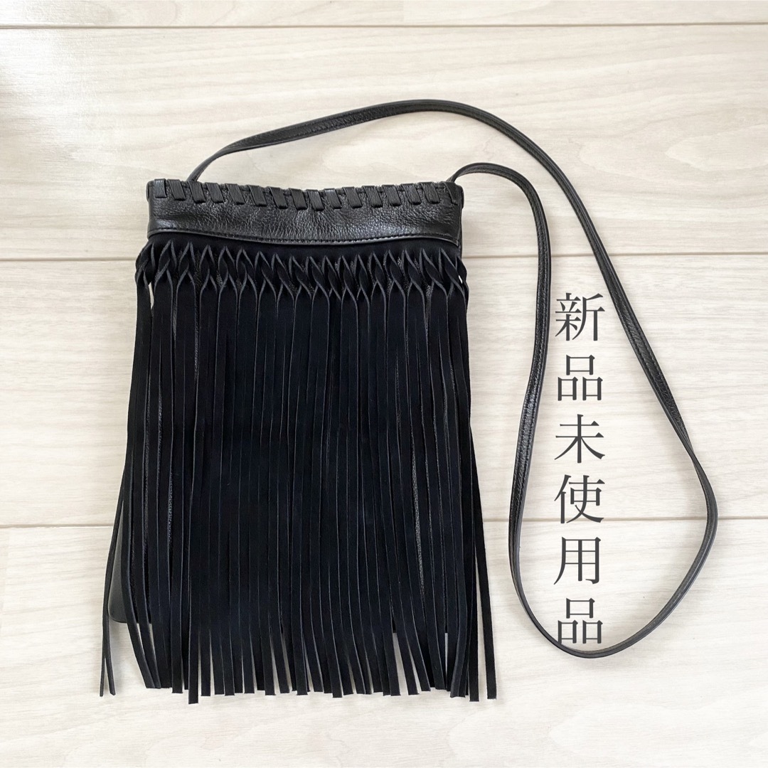 moussy(マウジー)のFRINGE SHOULDER バッグ　moussy ショルダーバッグ　フリンジ レディースのバッグ(ショルダーバッグ)の商品写真