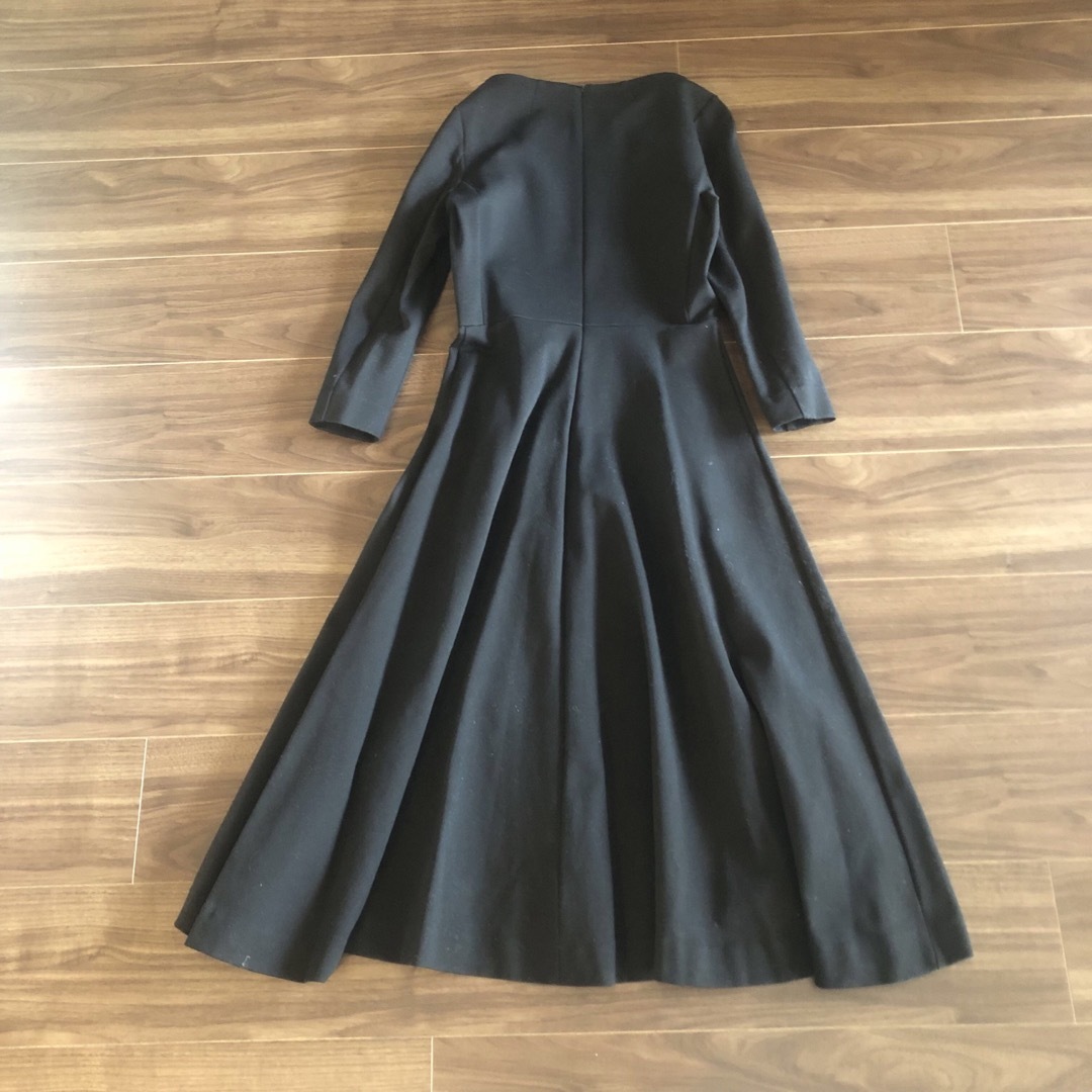 DRESSTERIOR ロング ワンピース フレア マキシ ブラック 無地 黒 DRESSTERIOR ロング ワンピース フレア マキシ ブラック 無地 黒