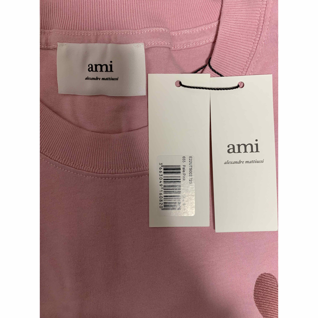 ami(アミ)の【新品タグ付】AMI PARIS  ロゴ刺繍Tシャツ メンズのトップス(Tシャツ/カットソー(半袖/袖なし))の商品写真