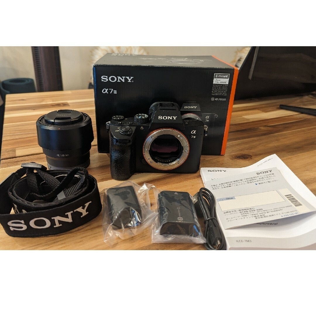 SONY - ソニー α7Ⅲ ILCE-7M3 単焦点レンズSEL50F18付の通販 by たく ...