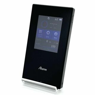 エヌイーシー(NEC)の美品 Aterm MR05LN SIMフリー LTEモバイルルーター ブラック②(PC周辺機器)