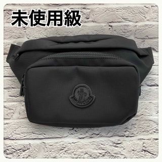 モンクレール(MONCLER)の【未使用級】モンクレール　DURANCEボディバッグ　ナイロン　ブラック　大容量(ボディーバッグ)