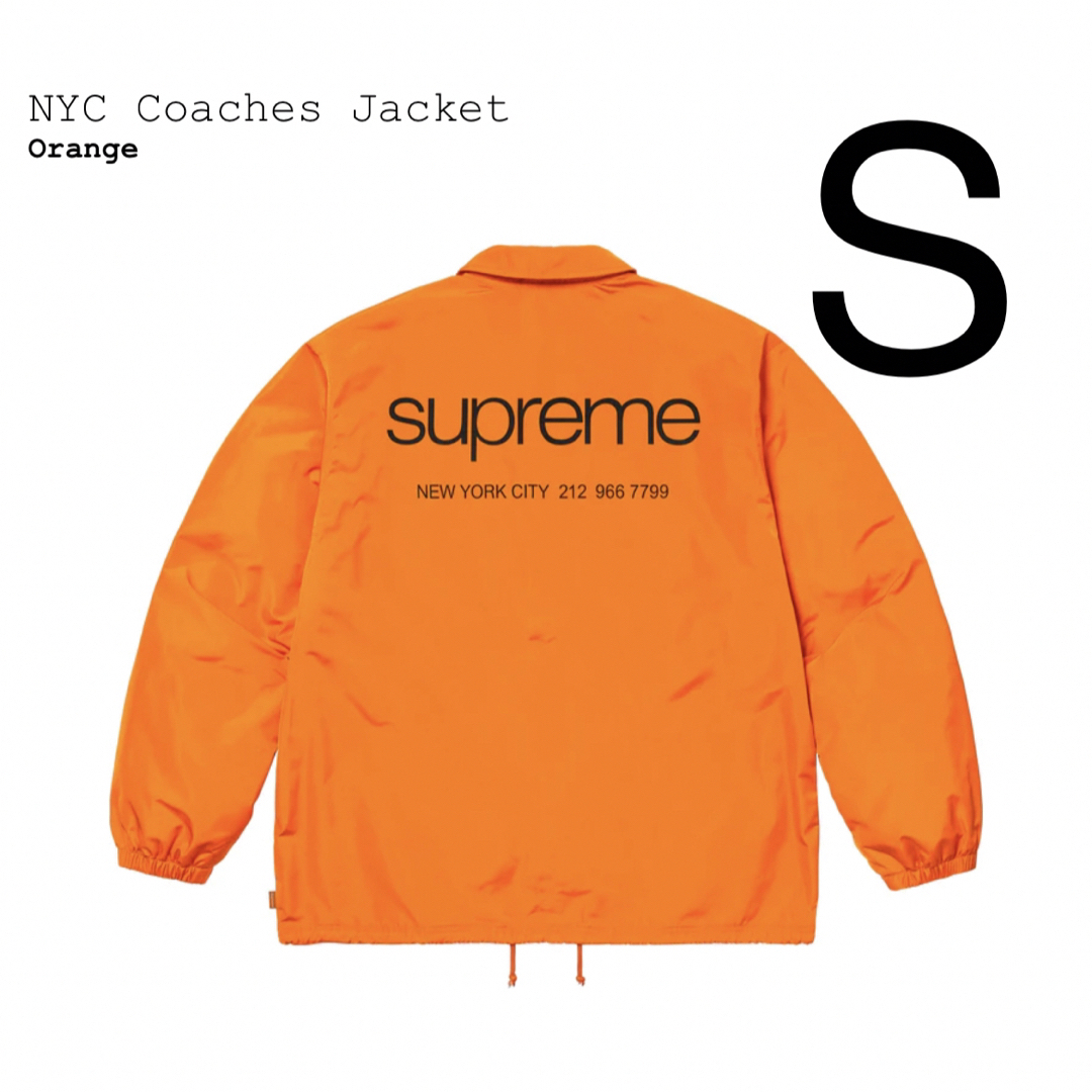 Sサイズ supreme nyc コーチジャケットオレンジサイズ