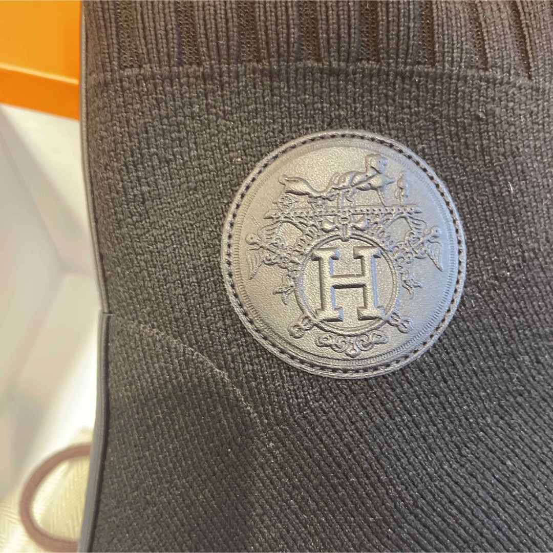 Hermes(エルメス)のHERMES エルメス　ショートブーツ　デュオ　ブラック　40 レディースの靴/シューズ(ブーツ)の商品写真