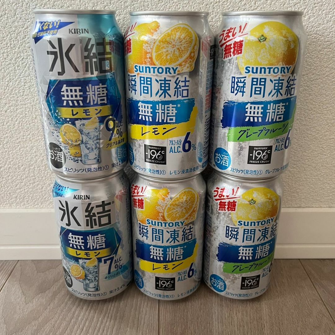 【6本セット】サワー お酒 詰めあわせ 食品/飲料/酒の酒(その他)の商品写真