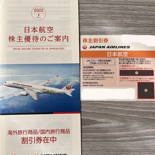 ジャル(ニホンコウクウ)(JAL(日本航空))のJAL株主割引券1枚　日本航空　飛行機　株主優待　航空券　23.11.30 (航空券)