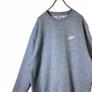 ナイキ(NIKE)のNIKE ワンポイント スウッシュ スウェット XL グレー ナイキ トレーナー(スウェット)