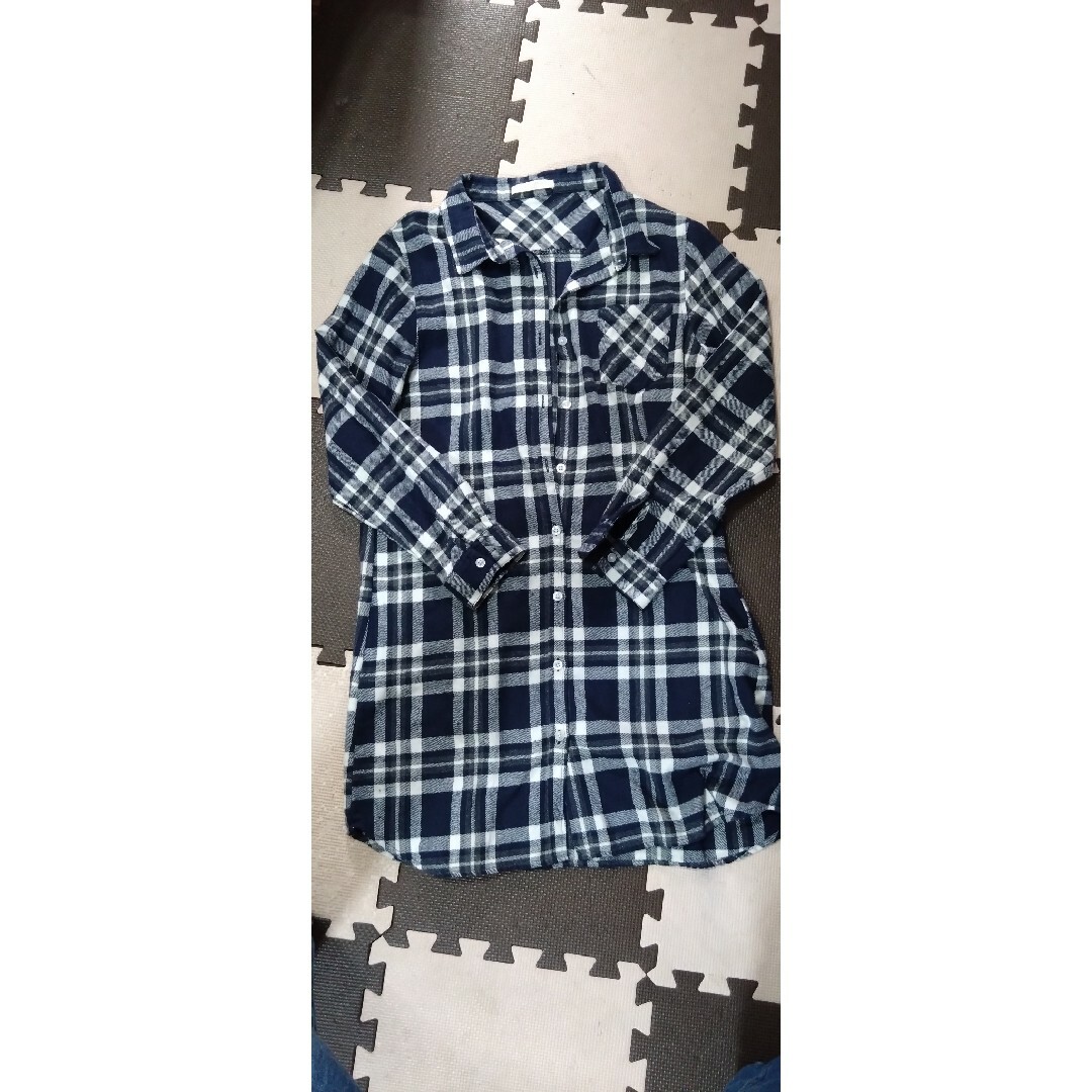 chocol raffine robe(ショコラフィネローブ)のショコラフィーネロブ　チェックネルシャツチュニック レディースのトップス(シャツ/ブラウス(長袖/七分))の商品写真
