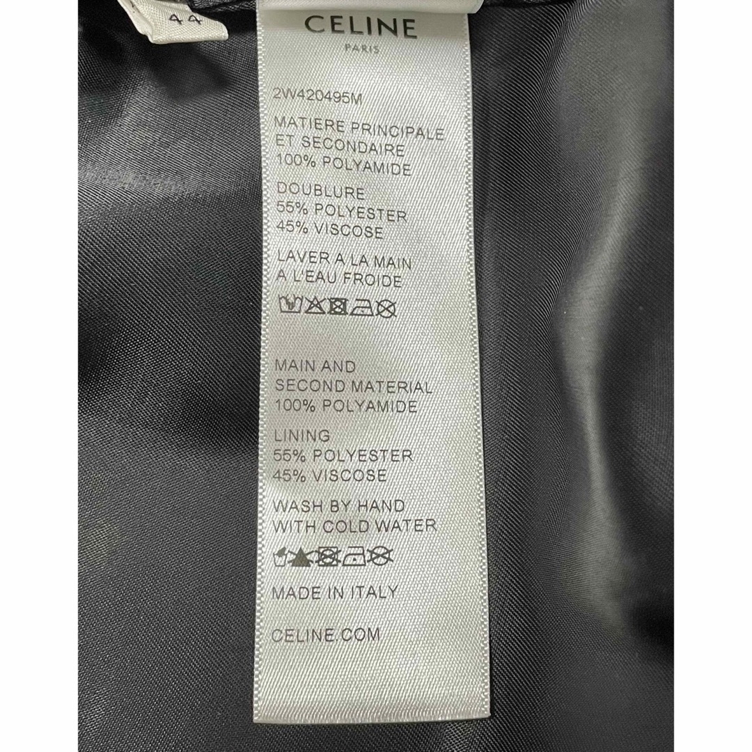 celine(セリーヌ)の21SS Celine ロゴプリント チェックナイロンジャケット 44 ブルゾン メンズのジャケット/アウター(ナイロンジャケット)の商品写真