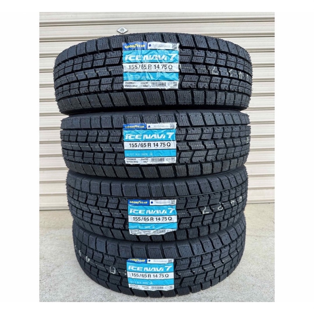 送料込み☆新品グッドイヤースタッドレス☆145/80R13☆4本ワゴンR・ミラ-