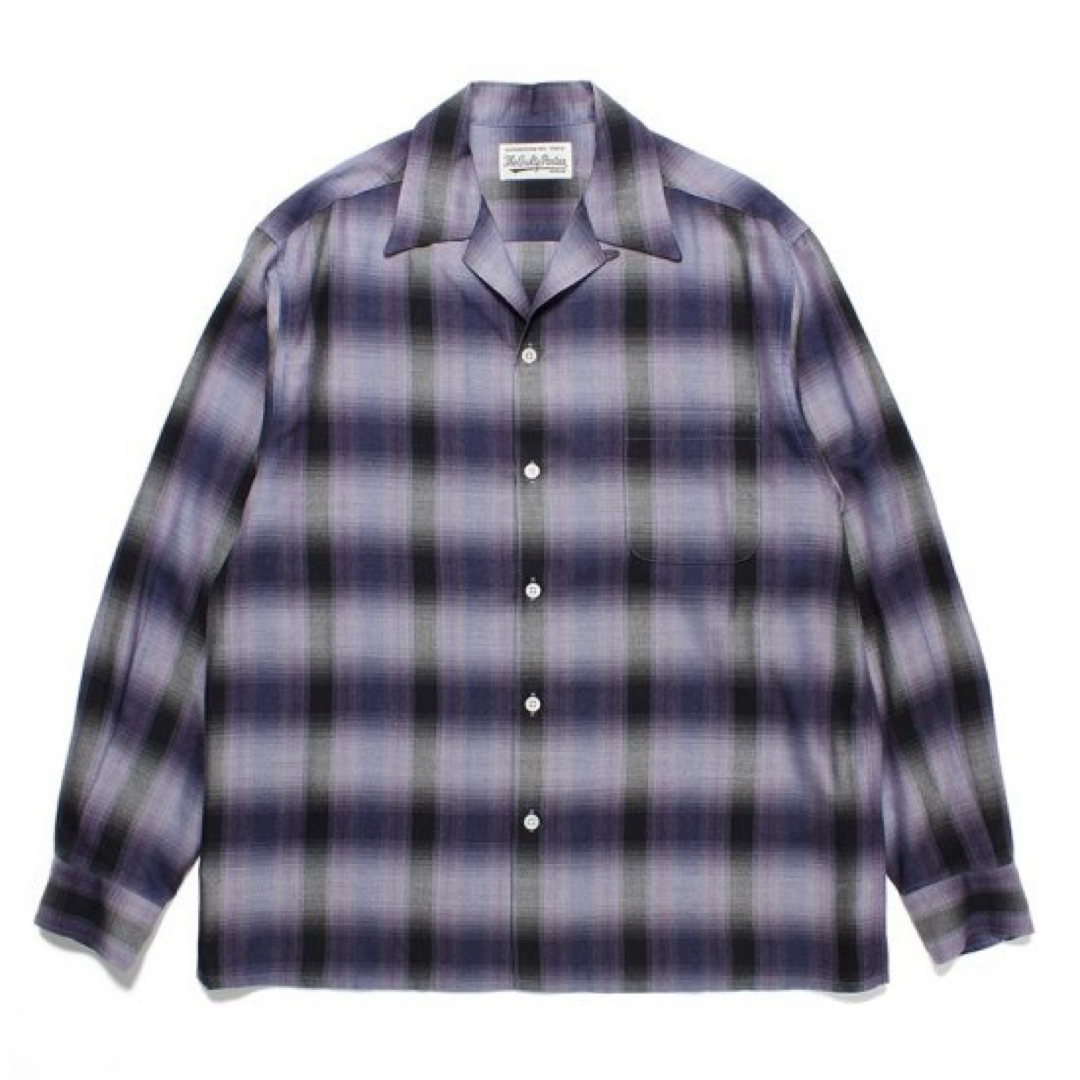 WACKO MARIA - WACKOMARIA 23fw オンブレチェックオープンカラーシャツ
