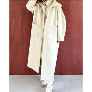 クラネ(CLANE)のRIB COLLAR WOOL LONG COAT CLANE(ロングコート)