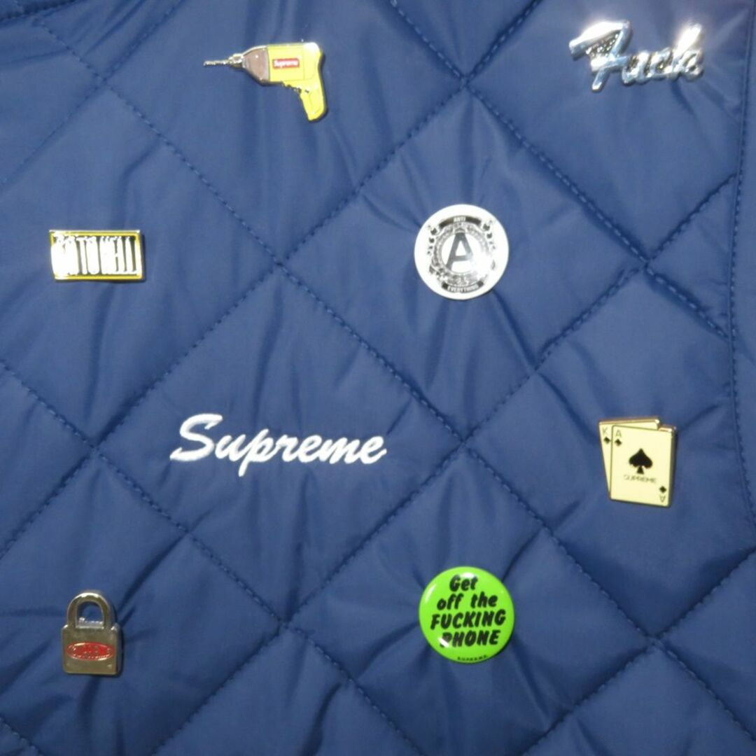 Supreme(シュプリーム)のSUPREME 23aw PINS QUILTED WORK VEST メンズのジャケット/アウター(その他)の商品写真