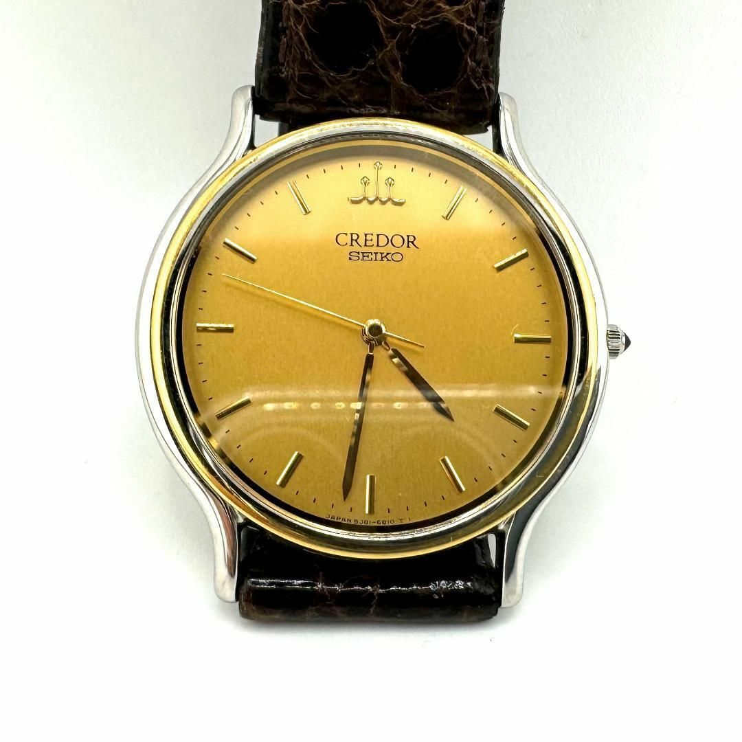 セイコー 8J81-6B00 クレドール クォーツ 腕時計 ベルト ネット