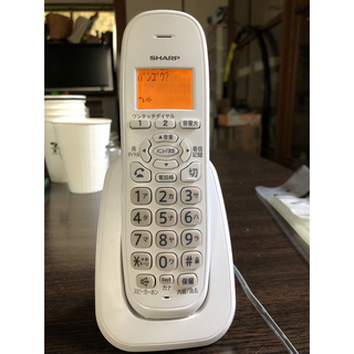 SHARP シャープ　デジタルコードレス電話機 JD-G31 子機1台 ホワイト