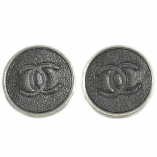 シャネル(CHANEL)の本物 シャネル CHANEL ココマーク イヤリング メタル ブラック Coco Mark アクセサリー ジュエリー 中古(イヤリング)