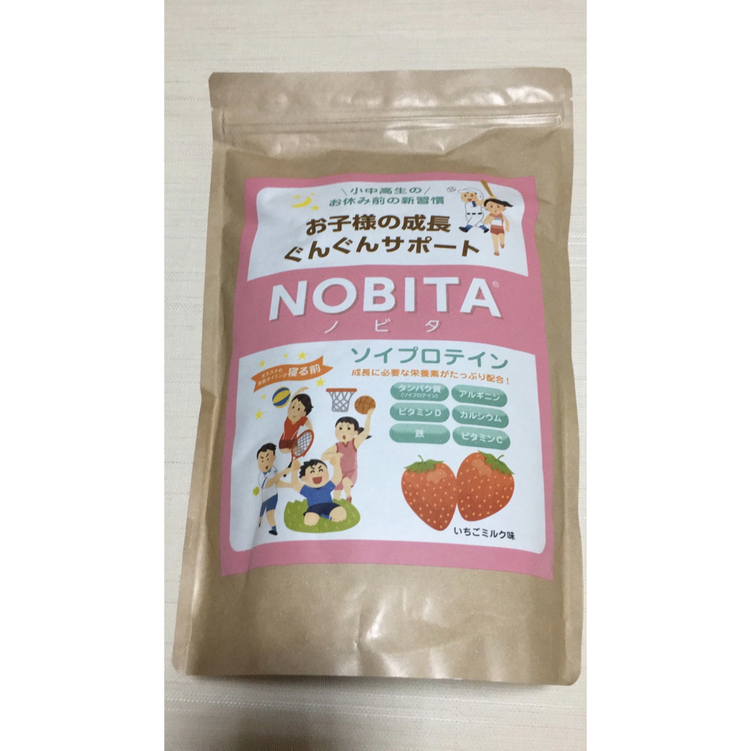 NOBITA ノビタ プロテイン イチゴミルク味 食品/飲料/酒の健康食品(プロテイン)の商品写真