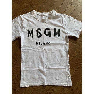 定価18700円　一回着用のみ　MSGM  XS ロゴカットソー　Tシャツ