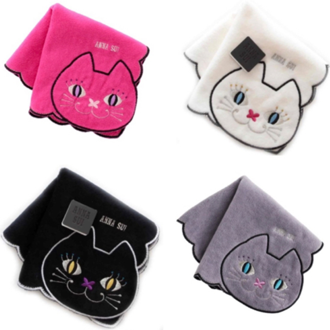 ANNA SUI(アナスイ)のANNA SUI アナスイ 新品 ネコ 猫 ねこ cat タオルハンカチ 4枚 エンタメ/ホビーのエンタメ その他(その他)の商品写真