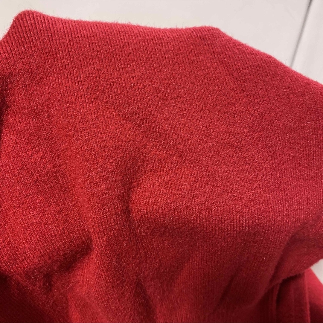 PAGEBOY(ページボーイ)のalicia PAGEBOY  パフスリーブ　ニット　赤ニット　F レディースのトップス(ニット/セーター)の商品写真