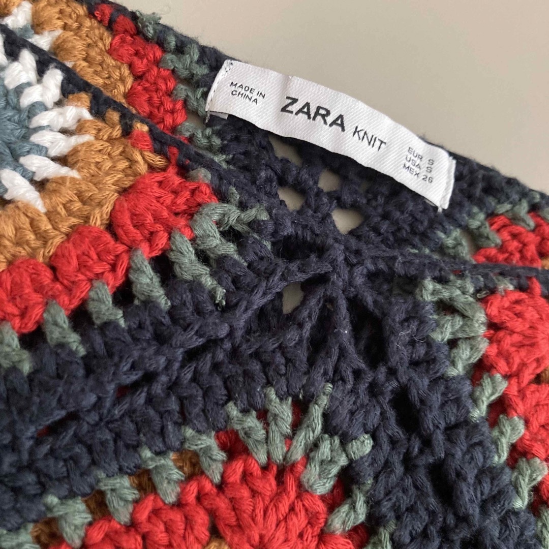 zara ザラ クロシェットセーター かぎ編み ニット