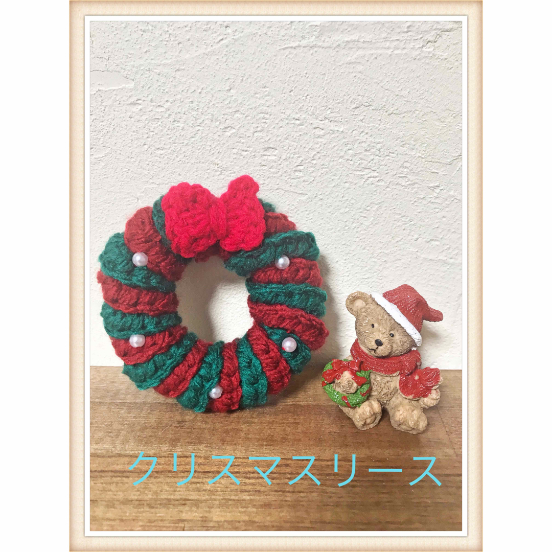 クリスマスリース　ミニ　　ハンドメイド ハンドメイドのハンドメイド その他(その他)の商品写真