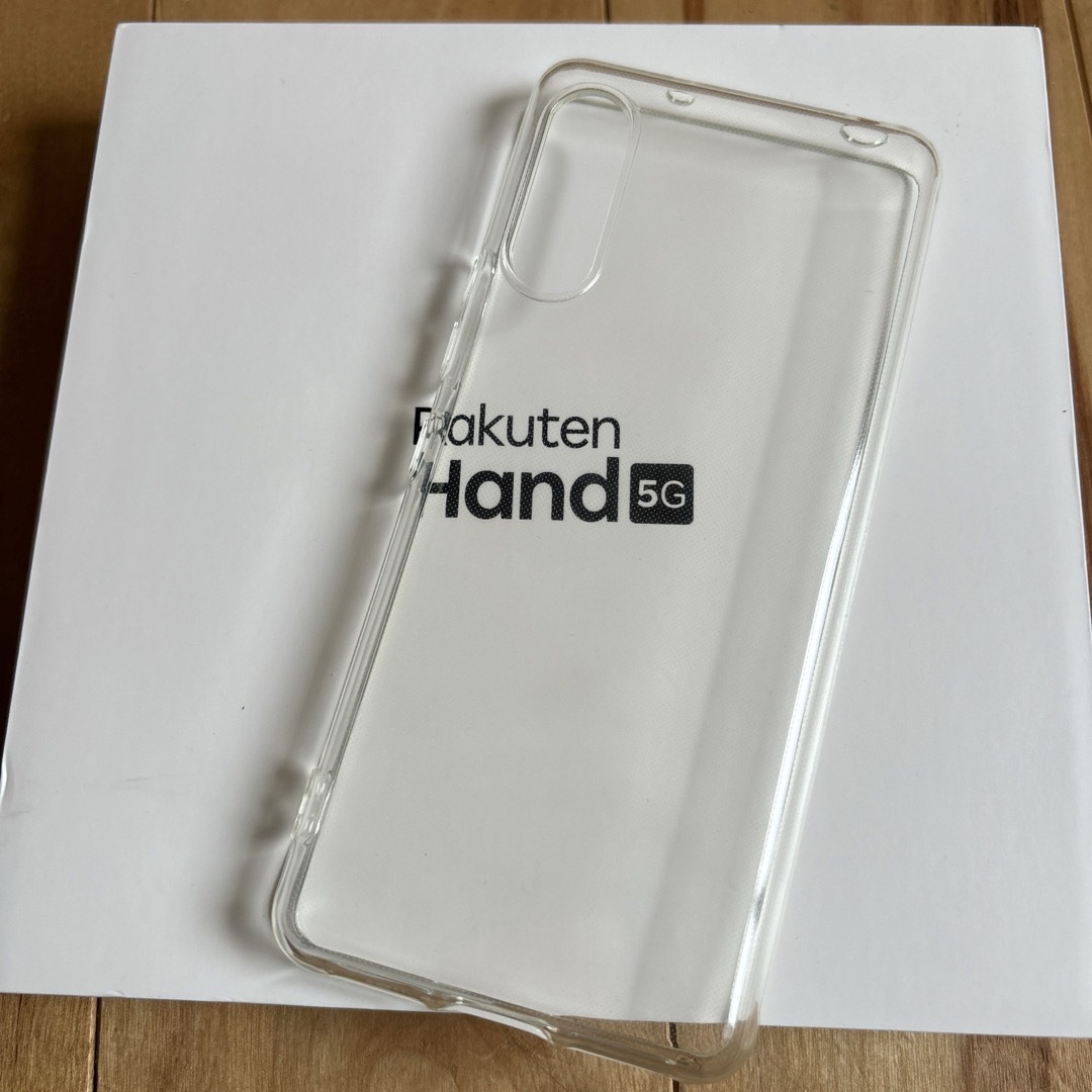 Rakuten(ラクテン)の【美品】 楽天ハンド5G ブラック　ケース付き スマホ/家電/カメラのスマートフォン/携帯電話(スマートフォン本体)の商品写真