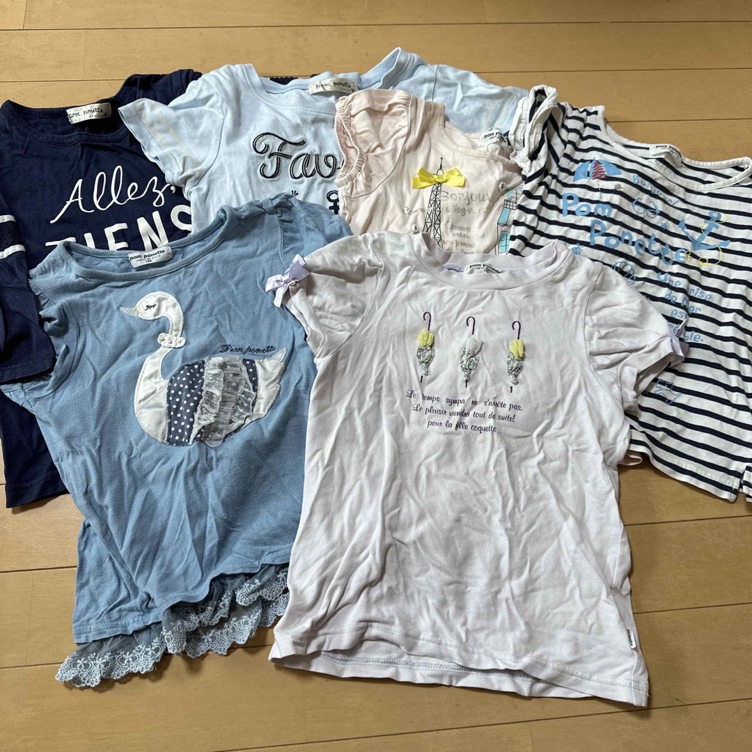 pom ponette(ポンポネット)のポンポネット　Tシャツ　6枚セット キッズ/ベビー/マタニティのキッズ服女の子用(90cm~)(Tシャツ/カットソー)の商品写真