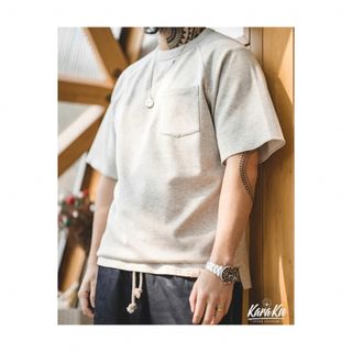 ラグランスリーブオーガニックTシャツ　無地  karaku(Tシャツ/カットソー(七分/長袖))