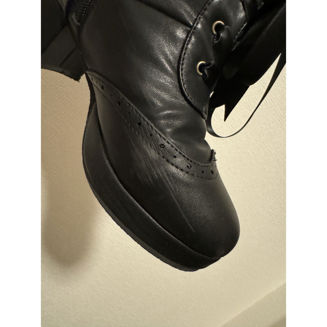 リボンパールミドル丈ブーツ レディースの靴/シューズ(ブーツ)の商品写真