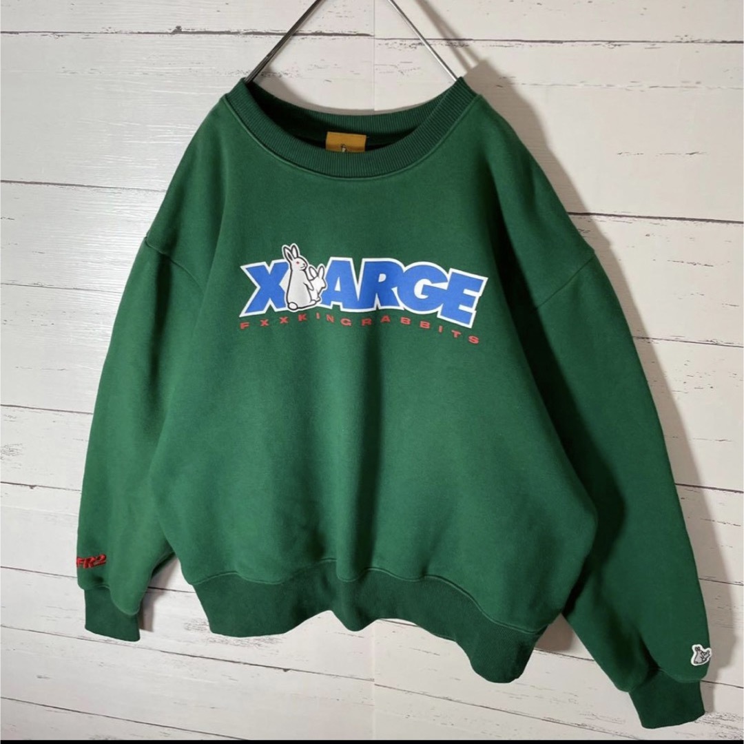 XLARGE(エクストララージ)の【限定コラボ】FR2 XLARGE センターロゴ　希少カラー　即完売　入手困難 メンズのトップス(スウェット)の商品写真