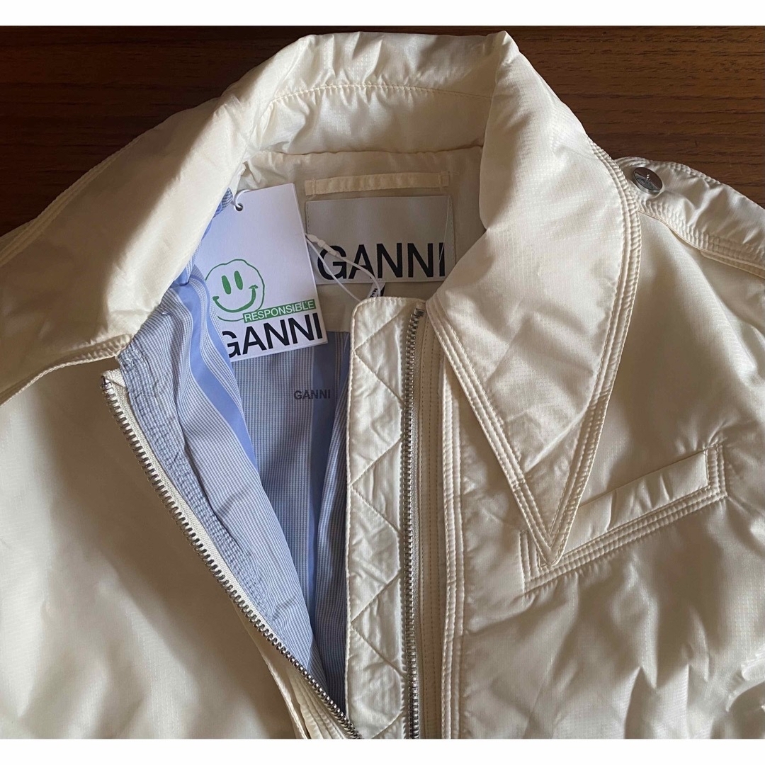 GANNI ガニー RecycledRipstop QuiltCoat