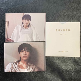 ボウダンショウネンダン(防弾少年団(BTS))のGOLDEN JUNGKOOK SOLIDバージョン CD &ポストカード2枚(K-POP/アジア)