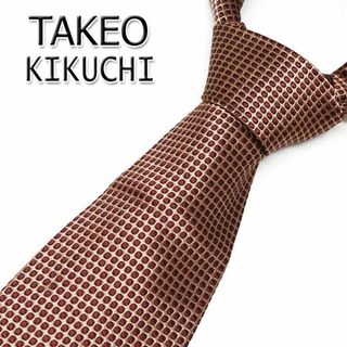 タケオキクチ(TAKEO KIKUCHI)のTAKEO KIKUCHI タケオキクチ シルク ネクタイ ブラウン NT52(ネクタイ)