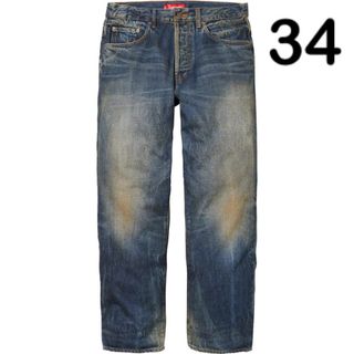 シュプリーム(Supreme)の34■Distressed Loose Fit Selvedge Jean(デニム/ジーンズ)