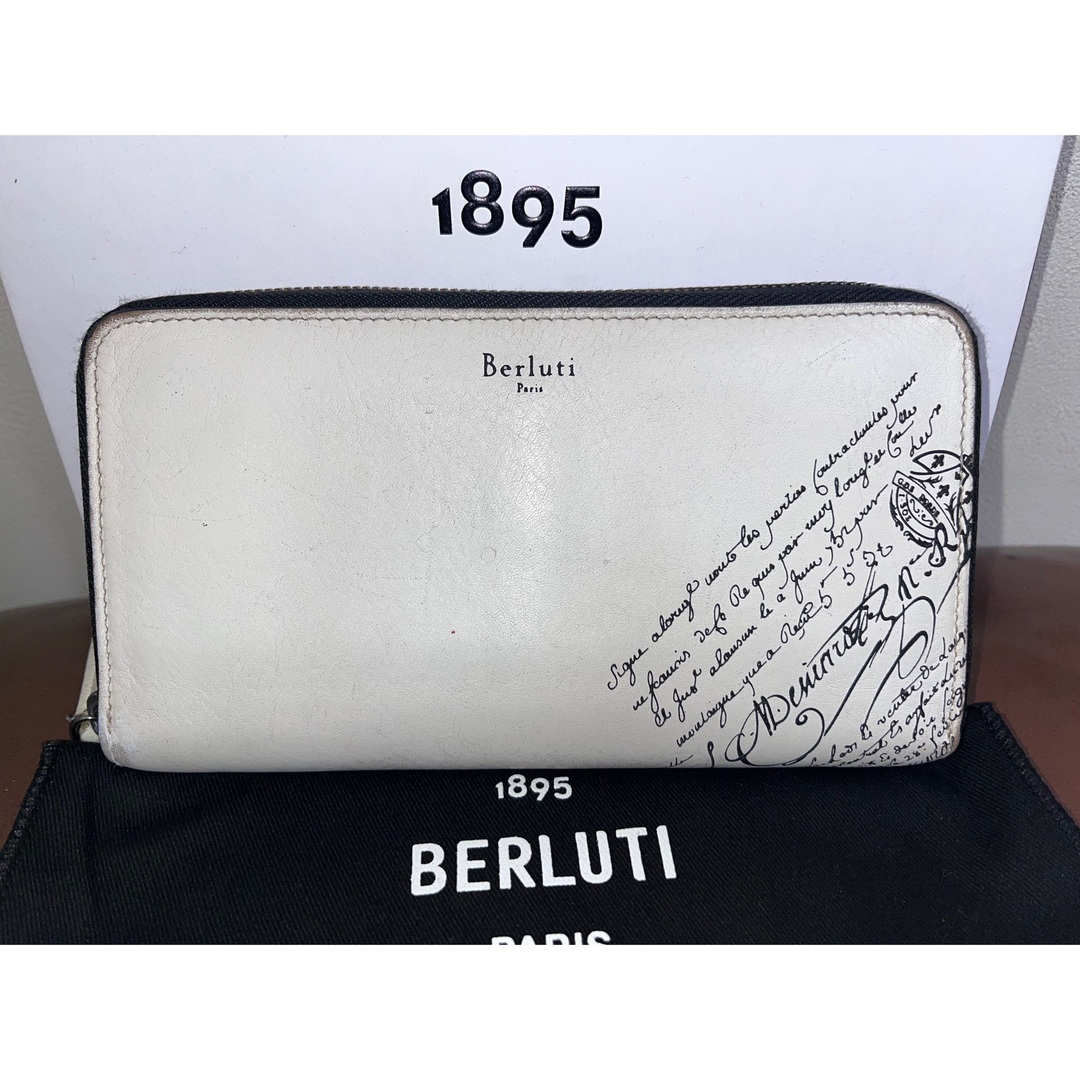 ベルルッティ イタウバ 財布 ホワイト 長財布 エスパス エベネ Berluti