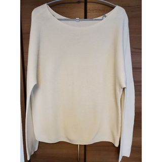 ユニクロ(UNIQLO)のUNIQLO　ユニクロ　トップス　長丈　普段着　XL　レディース　ホワイト(カットソー(長袖/七分))