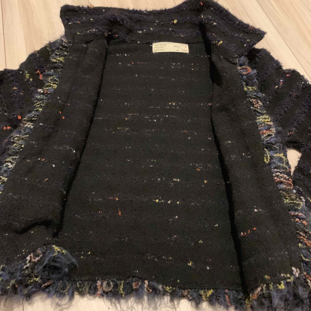 ZARA KIDS(ザラキッズ)のZARA  girls ツイートジャケット キッズ/ベビー/マタニティのキッズ服女の子用(90cm~)(ジャケット/上着)の商品写真