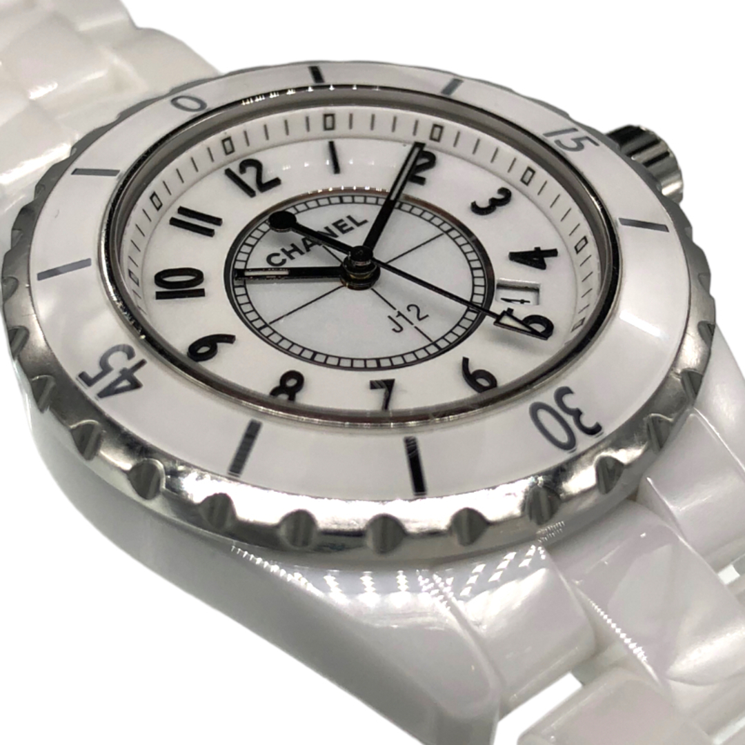美品 シャネル 腕時計 J12 33mm H0968 ホワイトセラミック