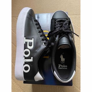 ポロラルフローレン(POLO RALPH LAUREN)の🌟値下げ ラルフローレン ブラックレザースニーカー 26.0cm🌟(スニーカー)