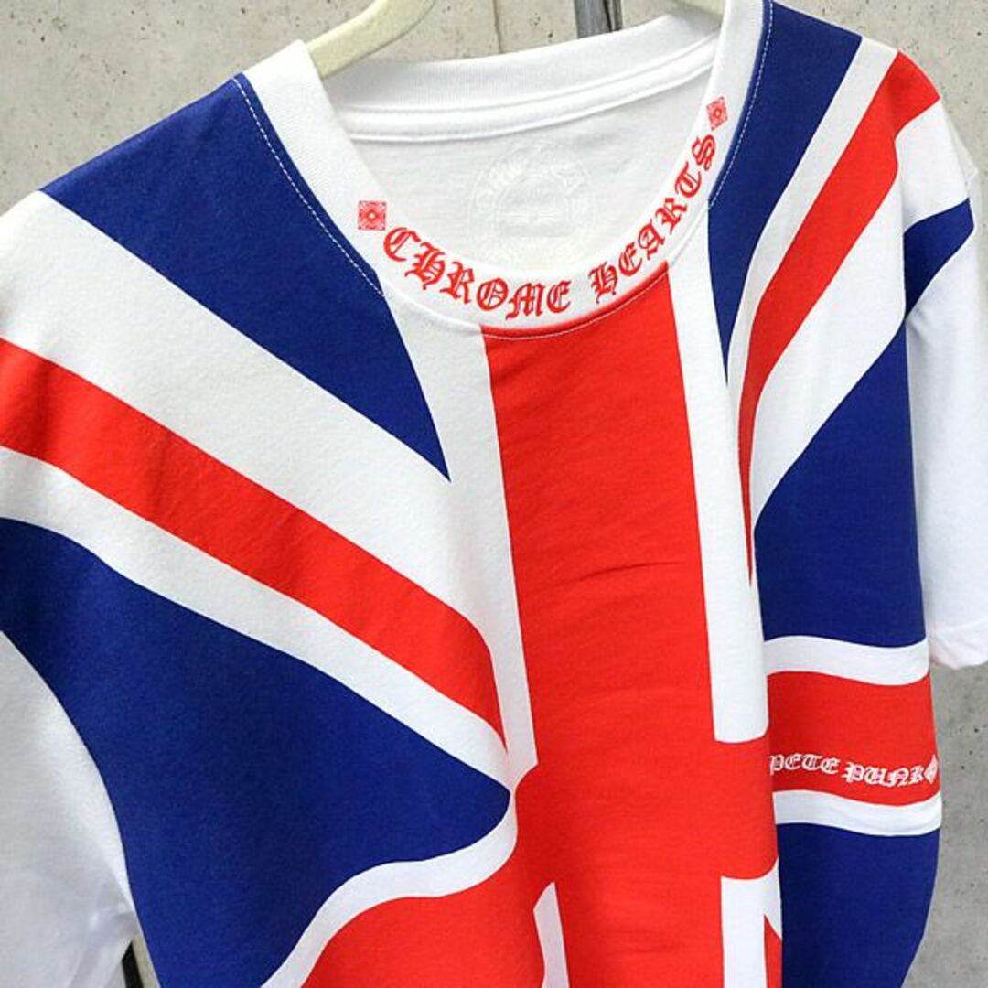 銀座店 クロムハーツ 新品【UNION JACK】ユニオンジャック Ｔシャツ size:L 92895