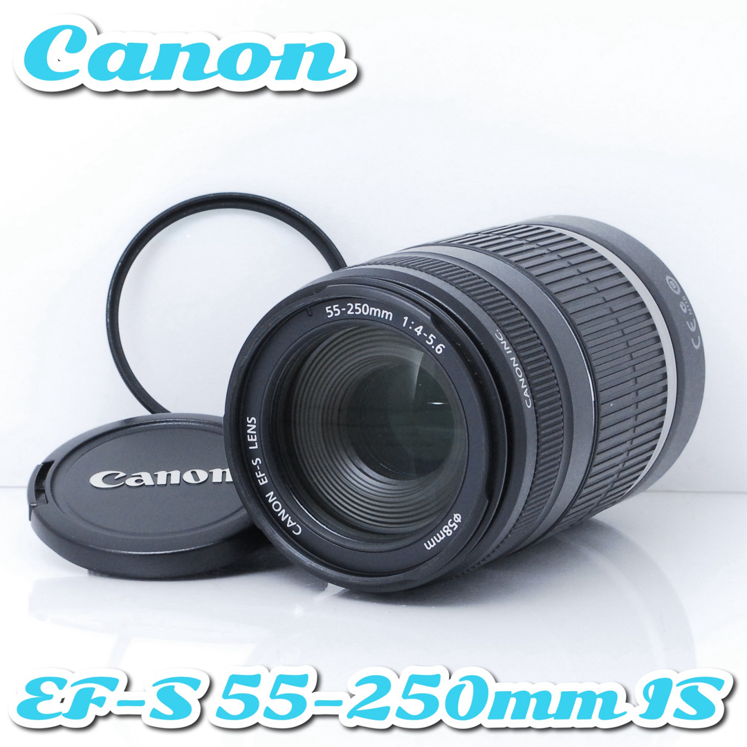 Canon EF-S 55-250㎜ 4-5.6 IS フード付き