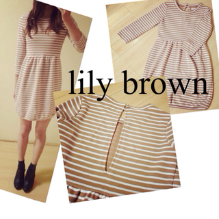 リリーブラウン(Lily Brown)のlily brown ワンピース(ミニワンピース)